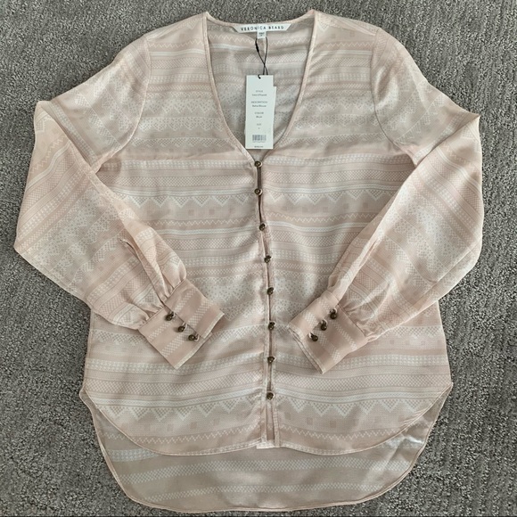 Veronica Beard Bahia Blouse - Sz 6 - NWT ($395US) - Picture 1 of 5
